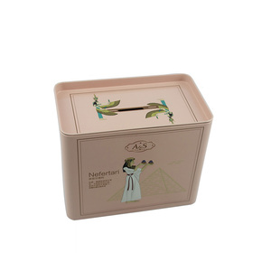 <span class=keywords><strong>Tirelire</strong></span> en métal rectangulaire populaire, réutilisable, décorative pour la maison, boîte à monnaie, boîte d'épargne - Product Image 1