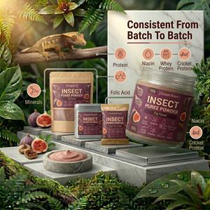 Puré de Frutas Exóticas en Polvo para Reptiles y Geckos, Gel de Inicio para Crías, Apoyo a la Salud Intestinal y al Calcio - Product Image 5