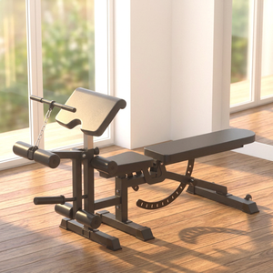 <span class=keywords><strong>Banco</strong></span> de Pesas Multifuncional Plegable de Alta Resistencia Ajustable para Inclinación, Declinación, Press con Mancuernas, Flexiones de Piernas, Extensión, Bíceps y Abdominales - Product Image 2