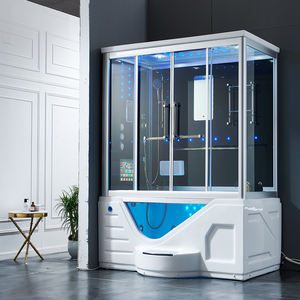 Baignoire de massage hydromassante moderne et fermée pour intérieur, <span class=keywords><strong>avec</strong></span> système de buses de <span class=keywords><strong>bain</strong></span> à remous, pour salle de <span class=keywords><strong>bain</strong></span> domestique <span class=keywords><strong>avec</strong></span> douche et hammam - Product Image 3