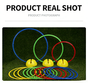 Anneaux de saut pour enfants Ruidongle, anneaux de jeu de la balle, anneaux de marquage pour l'entraînement de l'agilité et de la technique au football - Product Image 3