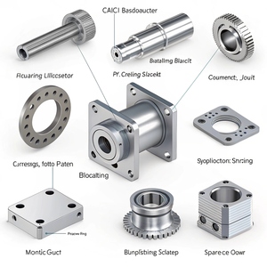 การผลิตชิ้นส่วนอะลูมิเนียมด้วยเครื่องจักรซีเอ็นซีความแม่นยำสูง สำหรับการผลิตชิ้นส่วนยานยนต์ แบบกำหนดเองตามสั่ง (OEM) - Product Image 4