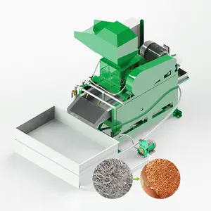 Máquina granuladora de cables de cobre de fábrica Máquina granuladora y separadora de cables de chatarra automática