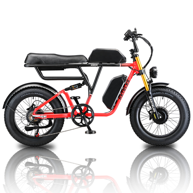 48V E Bike 80AH Fat Tire Electric Mountain Bike 1000W Electric Bicycle Dual Motor Large Drive Aluminum Aiioy Powerful Frame
