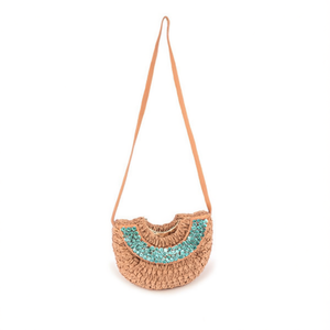 BOLSO Pequeño Semicircular con Lentejuelas, Bolso Bandolera 26x23x6cm - Product Image 3