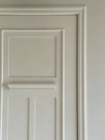 Portes Françaises en Bois pour l'Aménagement Intérieur des Maisons, Portes Intérieures pour Chambres, Quincaillerie de Porte, Rangement et Placards