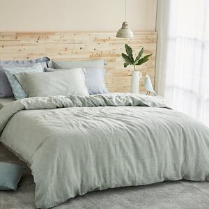 Drap de lit moderne le plus vendu avec ensemble de housse de couette en <span class=keywords><strong>lin</strong></span> pur 100% <span class=keywords><strong>lavé</strong></span> taie d'oreiller - Product Image 3