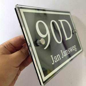 Street Address <strong>House</strong> Door Gate Number <strong>Plaque</strong> Glass Effect Clear Acrylic Door Number Plate <strong>House</strong> <strong>Name</strong> <strong>Plaque</strong> Sign <strong>for</strong> <strong>Outside</strong> - Product Image 6