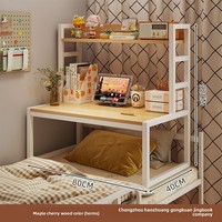 Bureau d'ordinateur pliable léger pour lit, table d'étude pour dortoir étudiant, bureau mobile avec rangement pour chambre à coucher