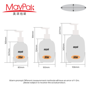 Sang Trọng 200Ml 300Ml 500Ml Nhựa Rỗng Pet Hình Bầu Dục Gel Tắm Kem Dưỡng Da Cơ Thể Mặt Tay Sữa Rửa Mặt Chai Dầu Gội Đầu - Product Image 6