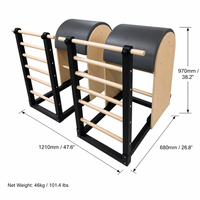 Équipement de yoga et de fitness à domicile : Reformer en bois réglable, Ladder Barrel pour Pilates
