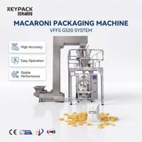 Machine d'emballage automatique VFFS haute vitesse pour pâtes et macaronis, avec peseuse multi-têtes, 250g-1kg, en plastique de qualité alimentaire, pour sachets individuels