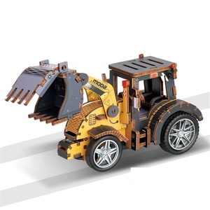 <span class=keywords><strong>Puzzle</strong></span> <span class=keywords><strong>3D</strong></span> en bois <span class=keywords><strong>Tracteur</strong></span> agricole Kit de modélisme éducatif DIY 51-100 pièces pour adultes Véhicule récolteur mécanique Bois écologique - Product Image 4