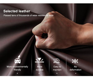 Alfombrillas de Coche de Cuero de Lujo Personalizadas de Doble Capa, Prensadas en Caliente, 9D 5D 7D, Impermeables, de 10 mm de Grosor, Juego Completo para Korando <span class=keywords><strong>Santa</strong></span> <span class=keywords><strong>Fe</strong></span> X5 Q5 - Product Image 6