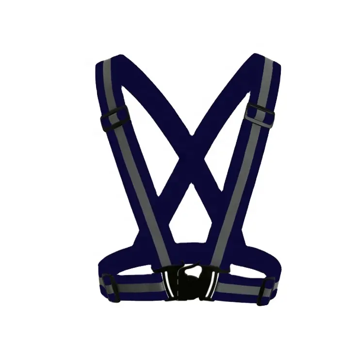 Suspender keselamatan kerja pria, alat suspender sabuk pengaman reflektif tugas berat dengan punggung X 2 "dapat disesuaikan