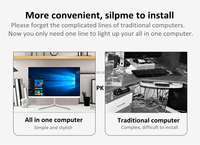 Ordinateur de bureau de jeu OEM DDR4 - Configuration complète avec stockage SSD, écran LED, processeur Intel I3/i5/i7, garantie d'un an