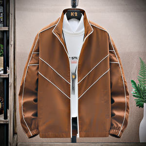 Chaqueta con cuello alto y logotipo personalizado, estilo americano, holgada, deportiva, uniforme de béisbol, para hombre, informal, para primavera y otoño. - Product Image 4