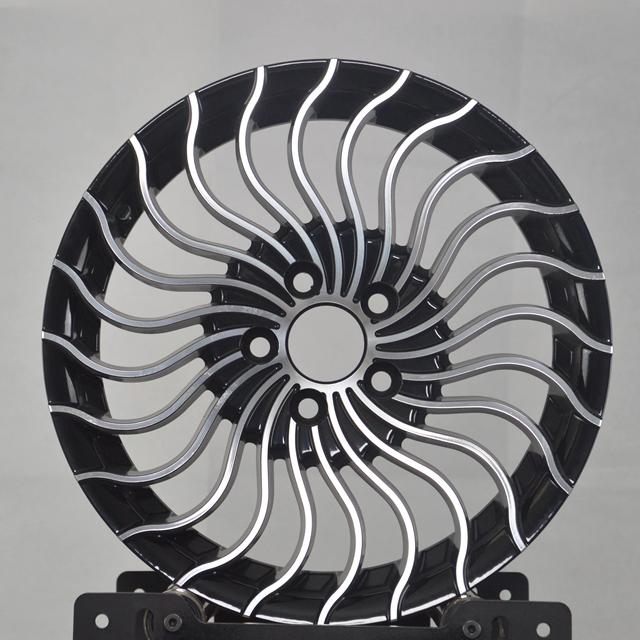 Wholesale Price Deal Gravity Casting A356.2 Alloy Car Wheel Matte Black Finish Exotic Luxury Styling Rims Passenger Car Wheels