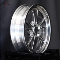 Jantes de course AX Forged Drag Frontrunner 17x4.5 5x120.65 polies, 5 trous, pour course de dragster, déport personnalisé pour Camaro 1973