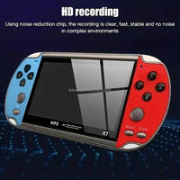 Console de jeu portable rétro X7 avec écran HD de 4,3/5,1 pouces, lecteur MP5 de poche classique 8 Go, console de jeu mini PSP Plus
