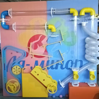 Équipement de musée des sciences, aire de jeux intérieure, mur interactif avec balles, jeux muraux pour enfants, mur d'activités pour enfants à vendre