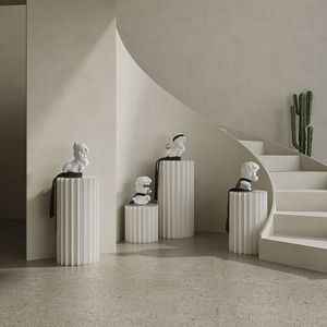 Sang trọng vàng-thất bại có thể gập lại thân thiện với môi cột đứng hình trụ đứng-nghệ thuật cột hiển thị cho Bảo tàng & Gallery - Product Image 4