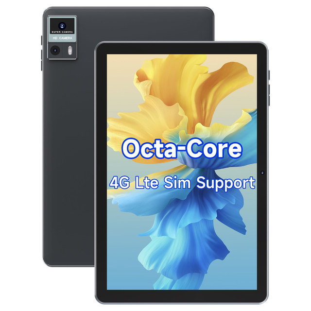 New 10.1 Inch Android 16 4G LTE T610 Octa Core 4GB+16GB 128GB ROM 6000mAh Capacitive Screen Dual WiFi BT 5.0 Business Tablet