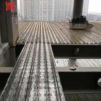 Plateforme de plancher en treillis d'acier galvanisé à chaud sur mesure, plateforme métallique composite pour plancher de parking souterrain