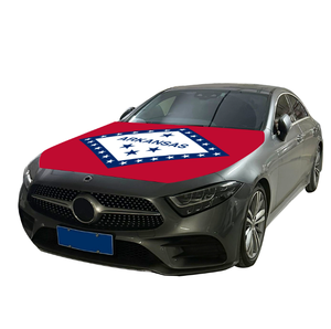 غطاء محرك السيارة بعلم أركنساس، غطاء مرن للسيارة بعلم وطني، راية لغطاء المحرك بعلم أركنساس - Product Image 3