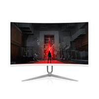 Écran LCD QHD 1920*1080 24 pouces 180 Hz, moniteur de jeu incurvé 2800R, cadre blanc sans bordure, base fixe