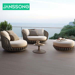 حبل فندق حديث عالي الجودة ، قماش فاخر من الخوص ، حديقة الفناء ، أثاث حديقة - Product Image 4