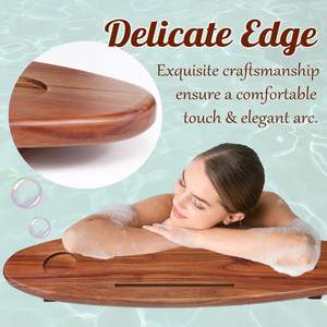 Grand <span class=keywords><strong>plateau</strong></span> de <span class=keywords><strong>baignoire</strong></span> avec pieds réglables <span class=keywords><strong>Plateau</strong></span> de bain en bois d'acacia pour <span class=keywords><strong>baignoire</strong></span> Table de bain Caddy Cadeau de spa de luxe pour la nouvelle maison Pendaison de crémaillère - Product Image 5