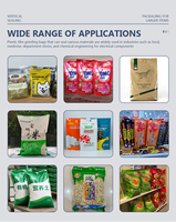 Scelleuse thermique automatique continue à hauteur réglable pour sachets plastiques, idéale pour l'emballage de riz et d'aliments en sachets verticaux