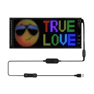 Hágalo usted mismo Flexible Rgb Led Display Bright Car Sign Board para parabrisas Diy <span class=keywords><strong>El</strong></span> producto - Product Image 1