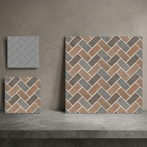 Carreaux de sol en porcelaine numérique Vistaar imperméables 40x40cm, imitation brique, antidérapants, pour salle de bain, centre commercial, extérieur - Product Image 4
