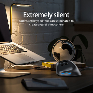 Zelotes F-26C Không Dây Dọc Im Lặng Chuột 3200Dpi Dual-Chế Độ Hoạt Động Đầy Màu Sắc Hiệu ứng Ánh Sáng Chuột Chơi Game Với Màn Hình LED - Product Image 3