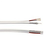 Câble coaxial siamois CCTV RG59 RG6 avec fil d'alimentation 75 Ohm, câble vidéo pour caméra de sécurité DVR, usine ODM OEM