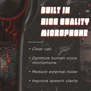 Audífonos Intrauditivos Transparentes TS-200, Únicos y Modernos, para Juegos, con Reducción de Ruido, Sonido Estéreo HIFI, Voz HD, Inalámbricos - Product Image 5