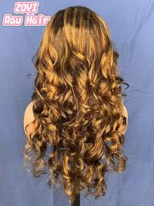 P4/27 Cabello Humano 100% Ondulado Suelto Fumi Rizado con Doble Trama Sin Pegamento HD Transparente 13x4 Encaje Cabello Virgen Vietnamita - Product Image 1