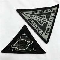 Écussons en caoutchouc PVC avec logo de marque personnalisé, effet lenticulaire, pour vêtements, vêtements de sport, sacs, chapeaux, accessoires