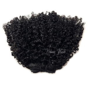 Extensioni di <span class=keywords><strong>Capelli</strong></span> Umani Vergini Naturali Afro Kinky Curly Tipo 4 Cambogiani, Morbidi, con Cuticole Allineate, Senza Perdita di <span class=keywords><strong>Capelli</strong></span>, Doppia Trama a Macchina - Product Image 3