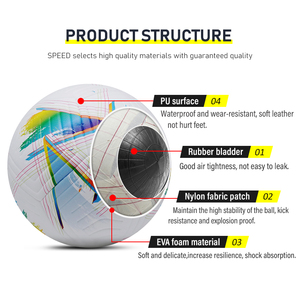 High Quality Size 5 PU Leather Soccer <b>Ball</b> <b>Stick</b> Technology SPEEDBALL 400-450g for Indoor Outdoor Sports Practice Match Exercise - Product Image 5