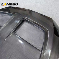 LANGyu 2024+ Pièces et accessoires automobiles, capot avant en fibre de carbone sèche style Mustang GTD pour Ford Mustang, couvre-capot