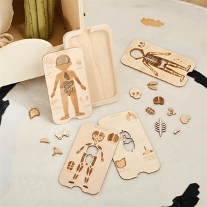 Puzzles corporels en bois pour enfants, Puzzles d'<span class=keywords><strong>anatomie</strong></span> Montessori pour tout-petits, <span class=keywords><strong>Jeu</strong></span> d'apprentissage préscolaire Jouets squelette <span class=keywords><strong>du</strong></span> <span class=keywords><strong>corps</strong></span> <span class=keywords><strong>humain</strong></span> - Product Image 3