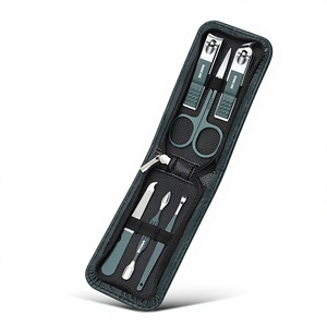 Ensemble d'outils de manucure et pédicure portable, coupe-ongles en métal, coupe-cuticules, ciseaux à ongles avec étui à fermeture éclair pour salon et voyage - Product Image 6