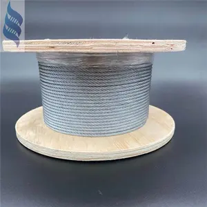 Customized Zinc Layer Thickness Strength and Tension of Hot Dip Galvanized Steel Wire Rope Aircraft Cable