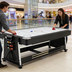 Tavolo da <span class=keywords><strong>Air</strong></span> <span class=keywords><strong>Hockey</strong></span> <span class=keywords><strong>Mini</strong></span> Personalizzabile Premium con LED, Tavolo da <span class=keywords><strong>Hockey</strong></span> da Tavolo <span class=keywords><strong>Mini</strong></span> per Bambini, Attività Competitive per Feste al Chiuso - Product Image 1