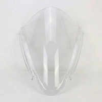 Accessoires universels pour moto, pare-brise en acrylique PC, imperméable, anti-UV, résistant aux chocs, forme personnalisée, OEM, vente en gros, fournisseur d'usine