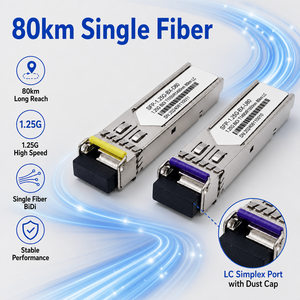 Transceiver SFP+ LC Monomode IIIV 10G de Haute Qualité, Module Optique à Fibre 10KM 1310nm, Garantie de 2 Ans pour Réseau SFP-10G-LR - Product Image 5