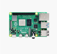 Kit de carte de développement Raspberry Pi 4 modèle B RAM 2GB 4GB 8GB plus rapide que 3B + (boîtier + ventilateur + dissipateur thermique + alimentation + micro câble)